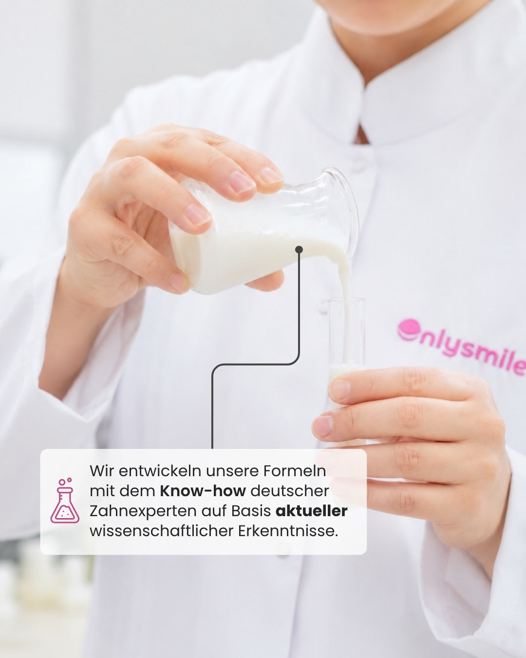 Vývoj bělících formulí OnlySmile s německým know-how zubních expertů v laboratoři